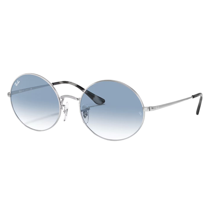 Ray-Ban Oval 1970 Polished Silver | Light Blue Gradient | RB1970 91493F