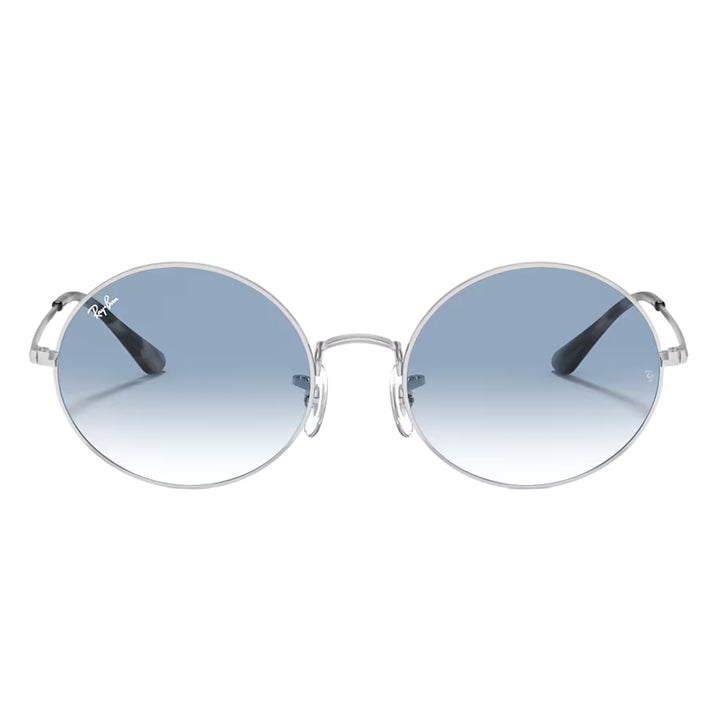Ray-Ban Oval 1970 Polished Silver | Light Blue Gradient | RB1970 91493F