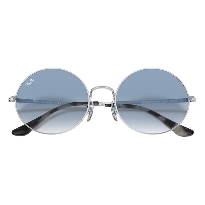 Ray-Ban Oval 1970 Polished Silver | Light Blue Gradient | RB1970 91493F