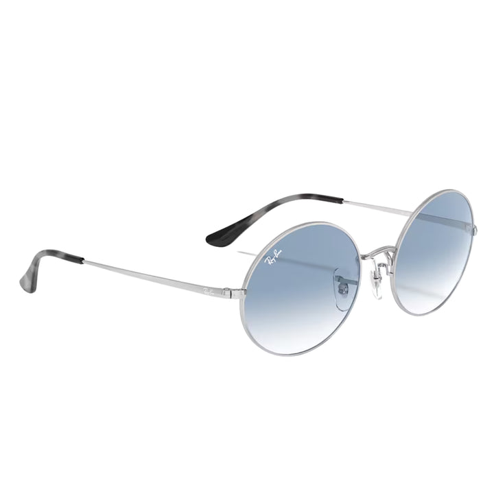 Ray-Ban Oval 1970 Polished Silver | Light Blue Gradient | RB1970 91493F