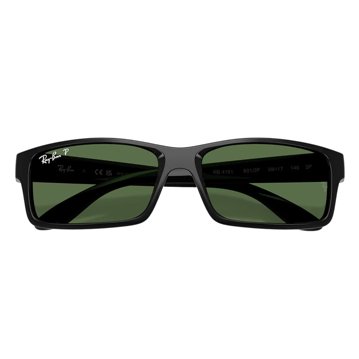 Ray-Ban Polished Black | G-15 Green Polarized | RB4151 601/2P