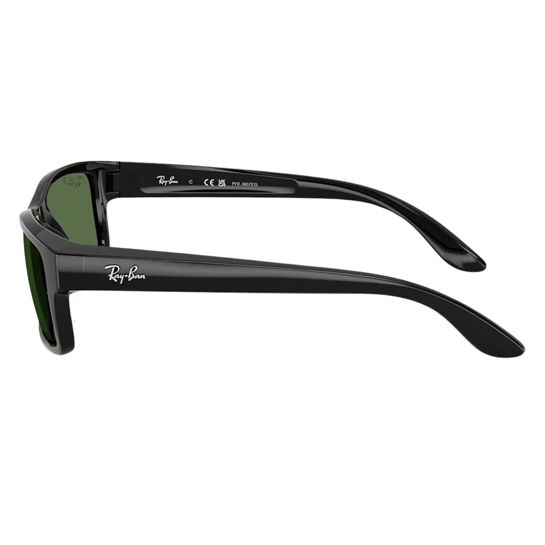 Ray-Ban Polished Black | G-15 Green Polarized | RB4151 601/2P
