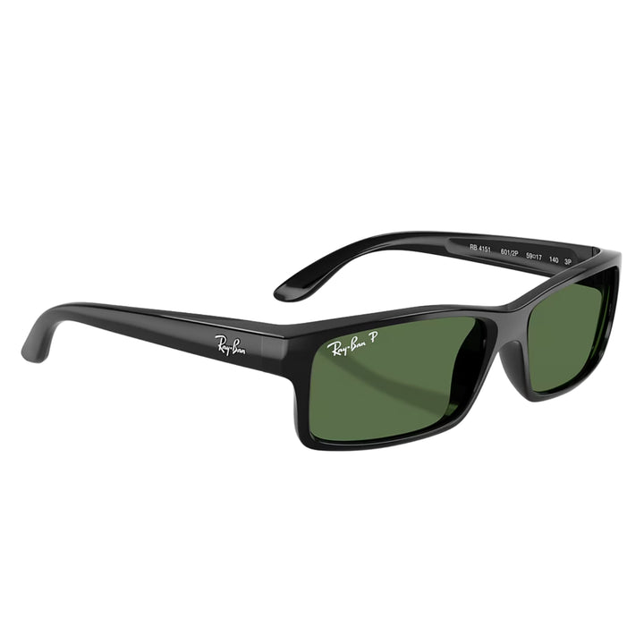 Ray-Ban Polished Black | G-15 Green Polarized | RB4151 601/2P
