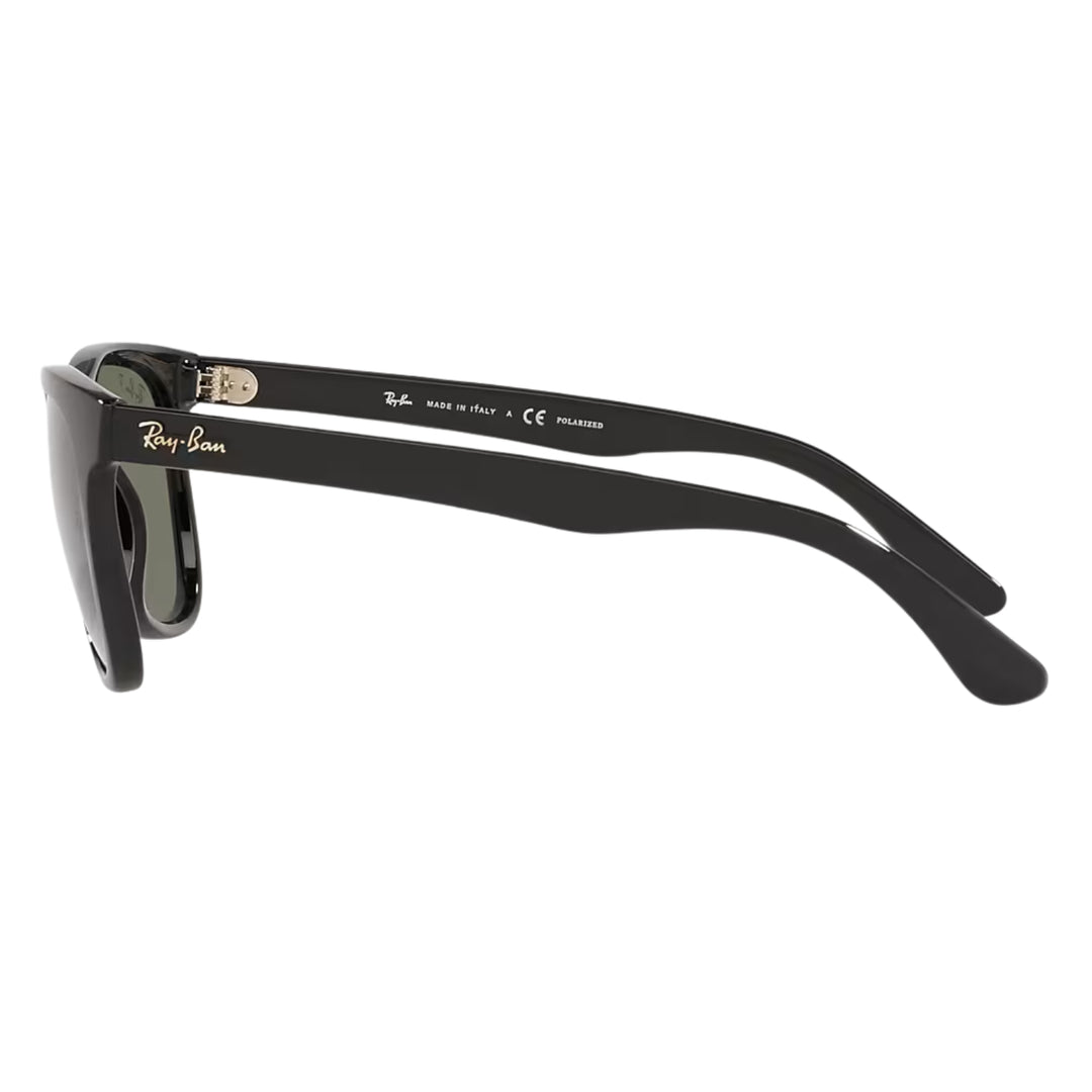 Ray-Ban Polished Black | G-15 Green Polarized | RB4184 601/9A
