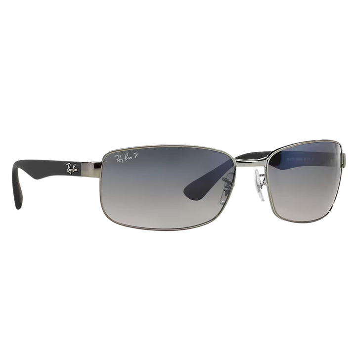 Ray-Ban Polished Gunmetal | Blue/Grey Polarized | RB3478 004/78