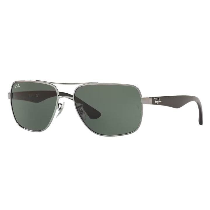 Ray-Ban Polished Gunmetal | Green Classic G-15 | RB3483 004/71