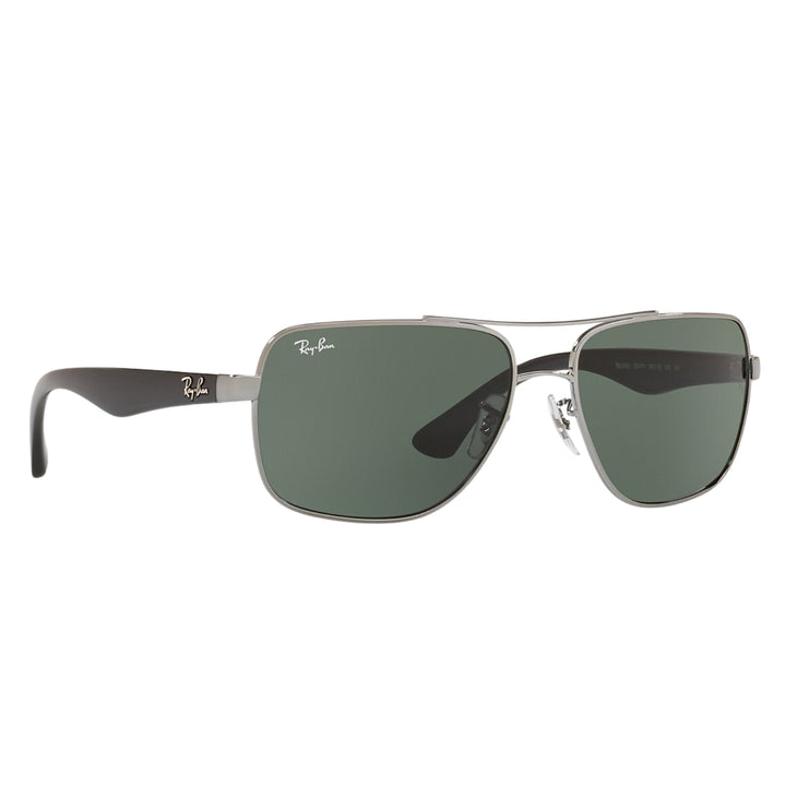 Ray-Ban Polished Gunmetal | Green Classic G-15 | RB3483 004/71