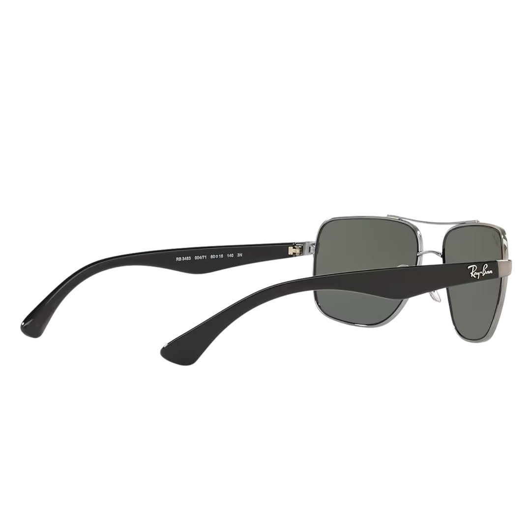 Ray-Ban Polished Gunmetal | Green Classic G-15 | RB3483 004/71