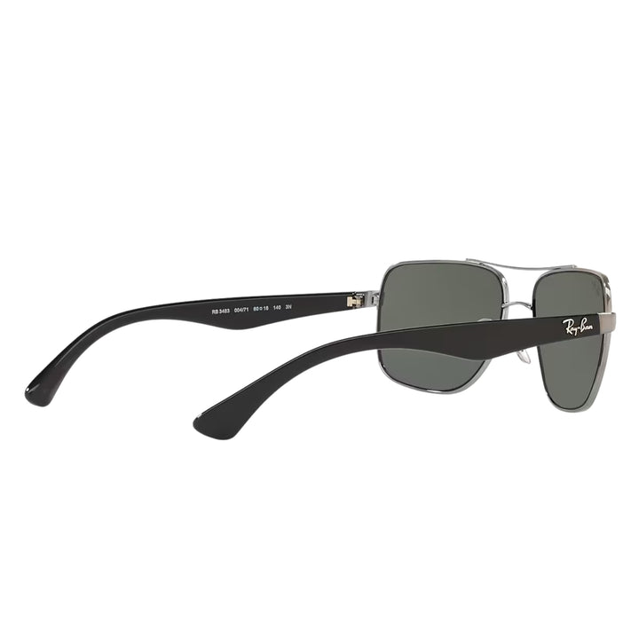 Ray-Ban Polished Gunmetal | Green Classic G-15 | RB3483 004/71