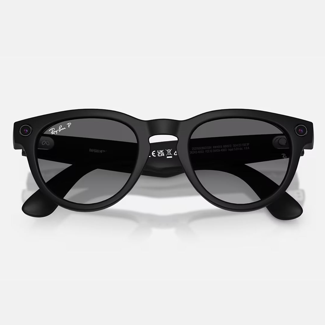Ray-Ban Meta Headliner Gen 2 | Matte Black | Graphite Gradient Polarized | RW4013 601ST3 (High Bridge Fit)