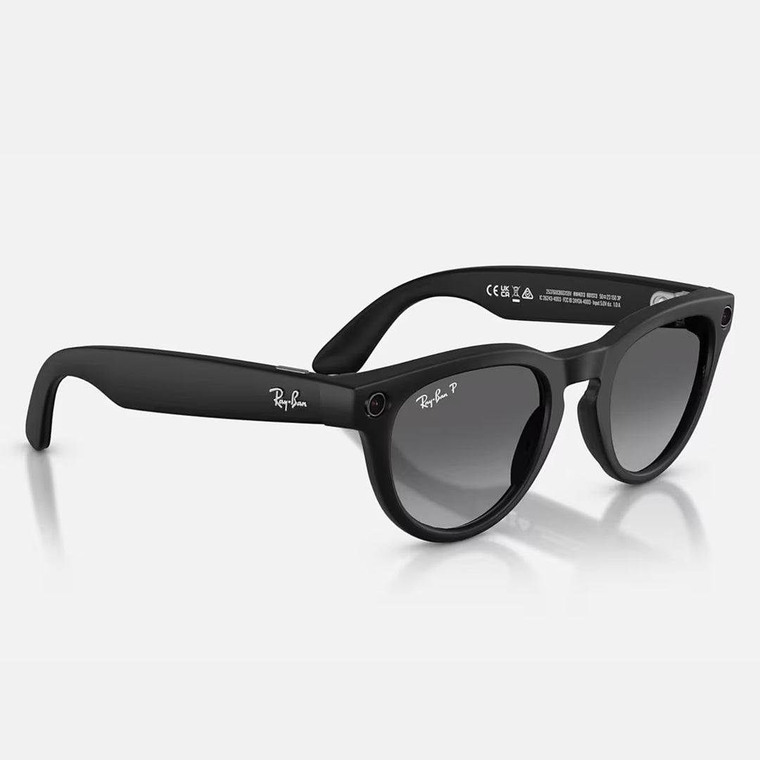 Ray-Ban Meta Headliner Gen 2 | Matte Black | Graphite Gradient Polarized | RW4013 601ST3 (High Bridge Fit)