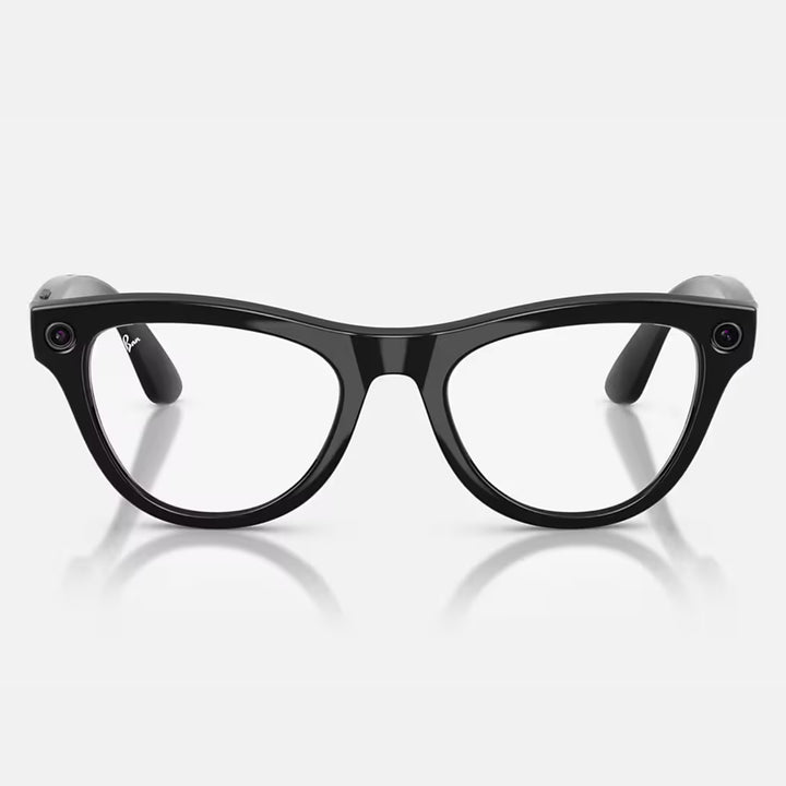 Ray-Ban Meta Skyler Gen 2 | Shiny Black | Clear/Graphite Green Transitions® | RW4014 601/1M (High Bridge Fit)