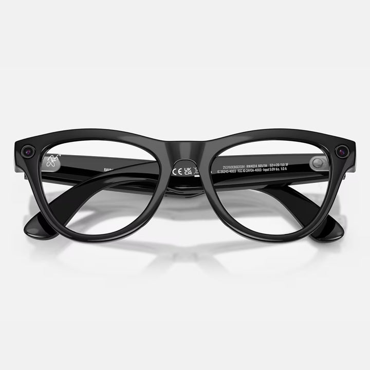 Ray-Ban Meta Skyler Gen 2 | Shiny Black | Clear/Graphite Green Transitions® | RW4014 601/1M (High Bridge Fit)