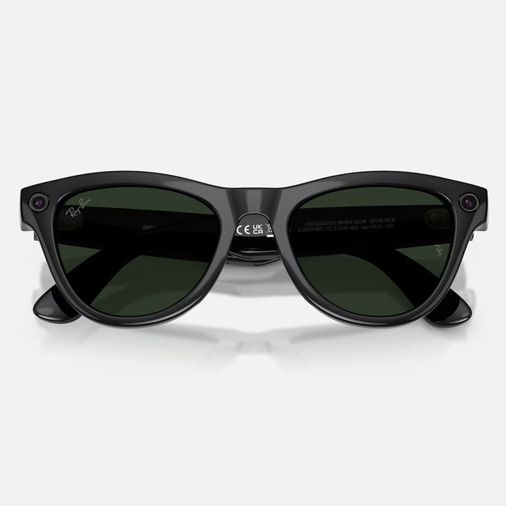Ray-Ban Meta Skyler Gen 2 | Shiny Black | Clear/Graphite Green Transitions® | RW4014 601/1M (High Bridge Fit)
