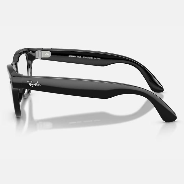 Ray-Ban Meta Skyler Gen 2 | Shiny Black | Clear/Graphite Green Transitions® | RW4014 601/1M (High Bridge Fit)