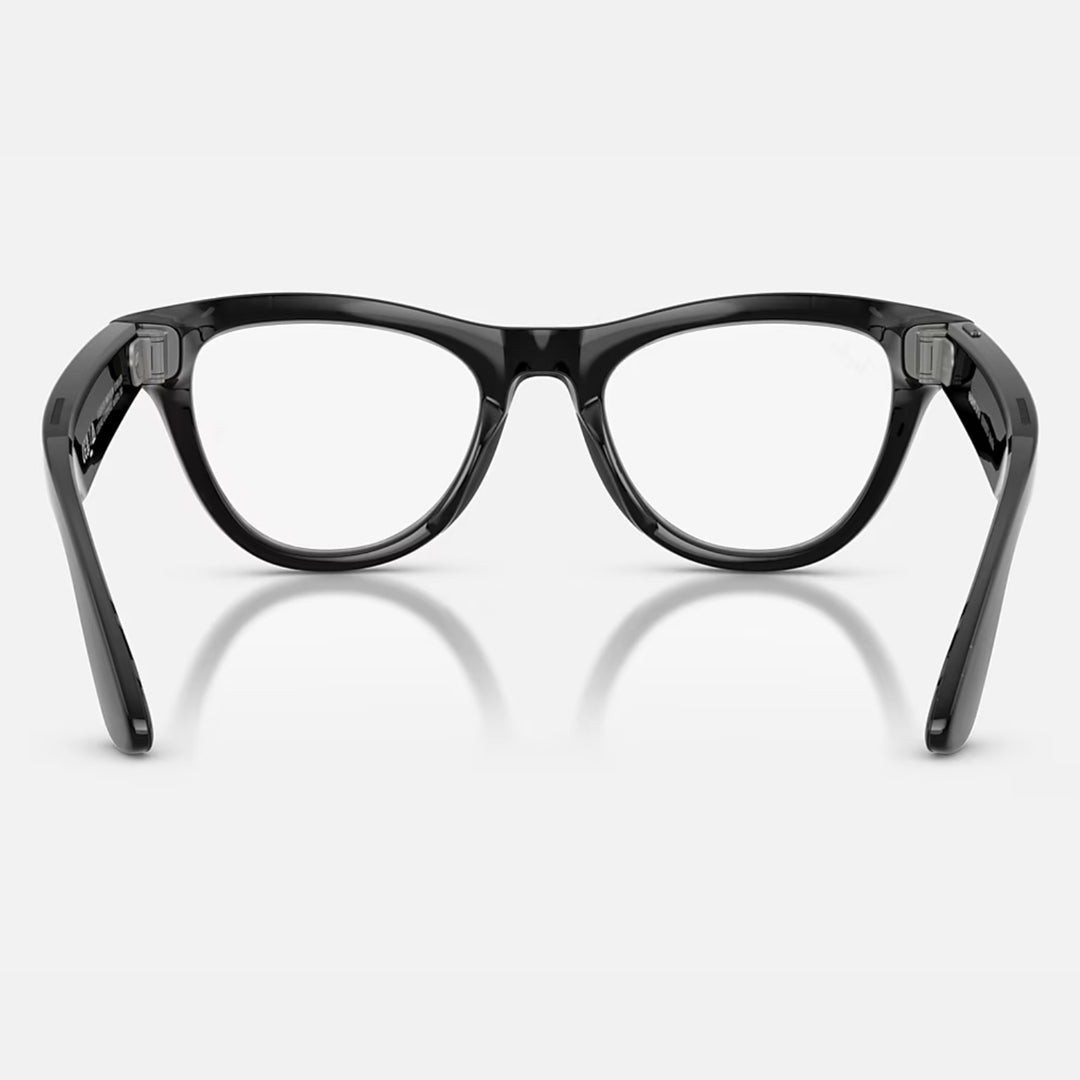 Ray-Ban Meta Skyler Gen 2 | Shiny Black | Clear/Graphite Green Transitions® | RW4014 601/1M (High Bridge Fit)