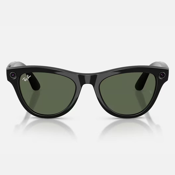 Ray-Ban Meta Skyler Gen 2 | Shiny Black | G-15 Green | RW4014 601/71 (High Bridge Fit)
