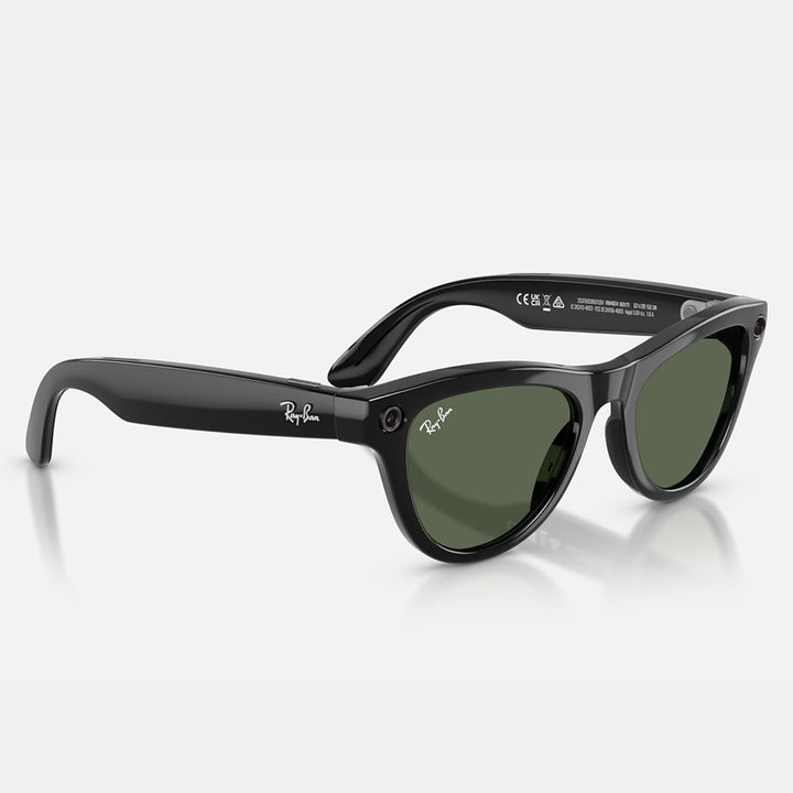 Ray-Ban Meta Skyler Gen 2 | Shiny Black | G-15 Green | RW4014 601/71 (High Bridge Fit)