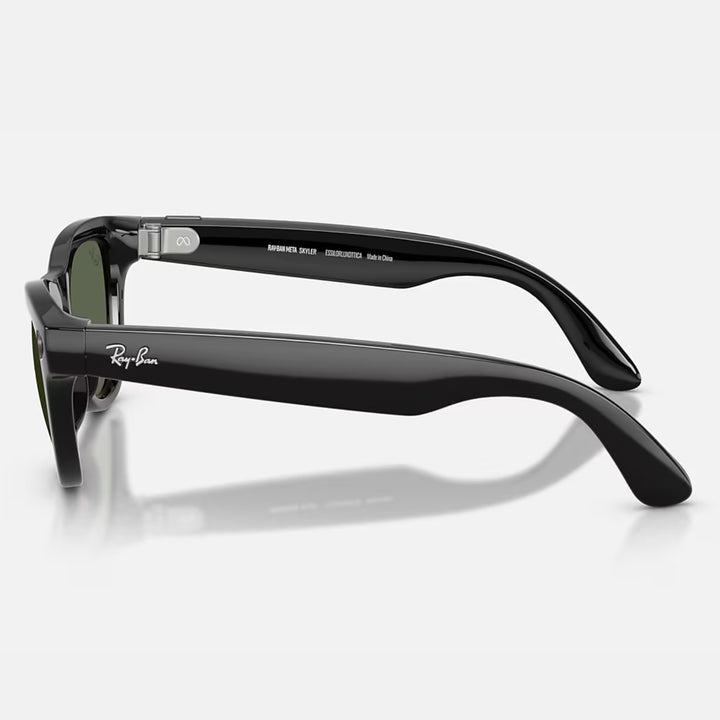 Ray-Ban Meta Skyler Gen 2 | Shiny Black | G-15 Green | RW4014 601/71 (High Bridge Fit)