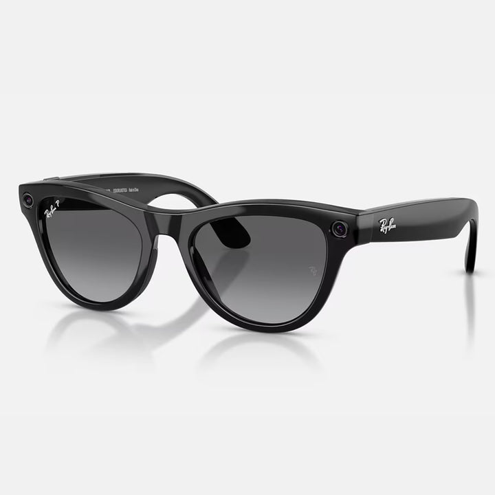 Ray-Ban Meta Skyler Gen 2 | Shiny Black | Graphite Gradient Polarized | RW4014 601/T3 (High Bridge Fit)