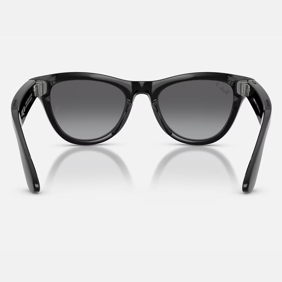 Ray-Ban Meta Skyler Gen 2 | Shiny Black | Graphite Gradient Polarized | RW4014 601/T3 (High Bridge Fit)