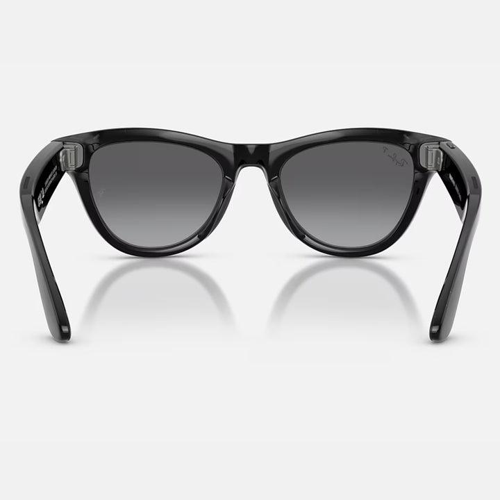 Ray-Ban Meta Skyler Gen 2 | Shiny Black | Graphite Gradient Polarized | RW4014 601/T3 (High Bridge Fit)