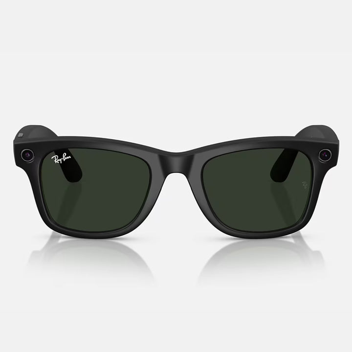 Ray-Ban Meta Wayfarer Gen 1 | Matte Black | Clear/Graphite Green Transitions® | RW4006 601S1M (Regular)