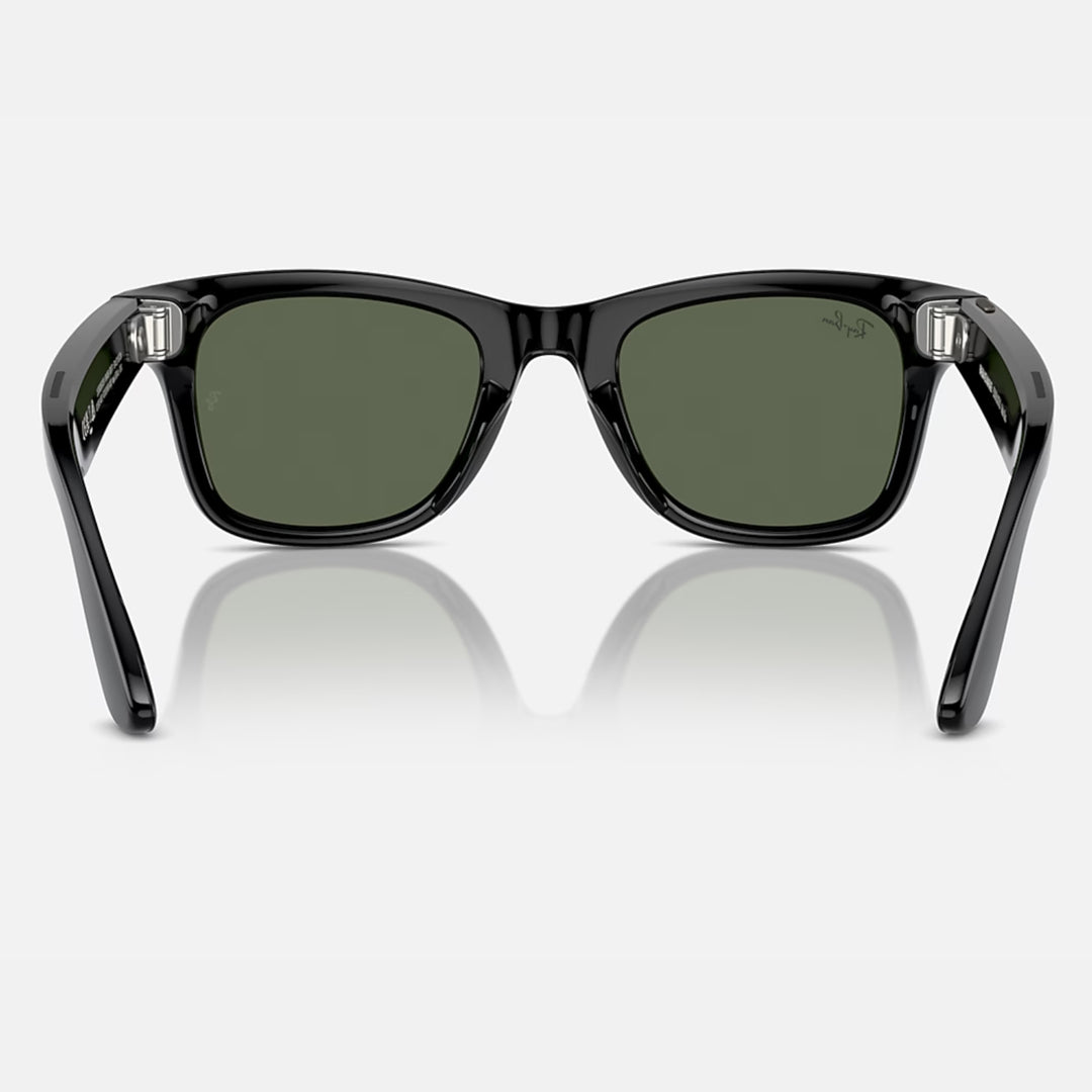 Ray-Ban Meta Wayfarer Gen 1 | Shiny Black | G-15 Green | RW4006 601/71 (Regular)