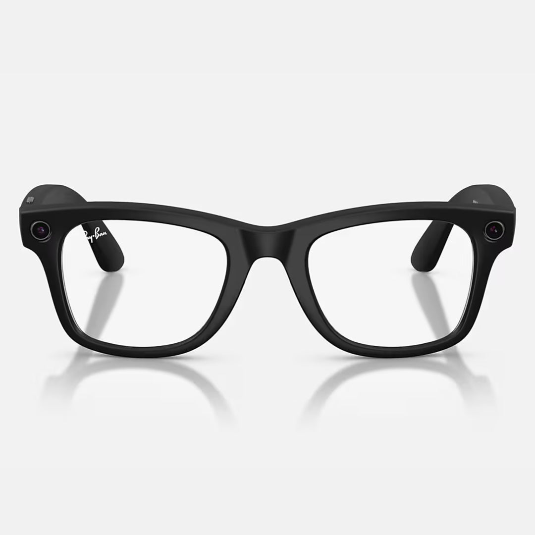 Ray-Ban Meta Wayfarer Gen 2 | Matte Black | Clear | RW4012 601SSB (Large)