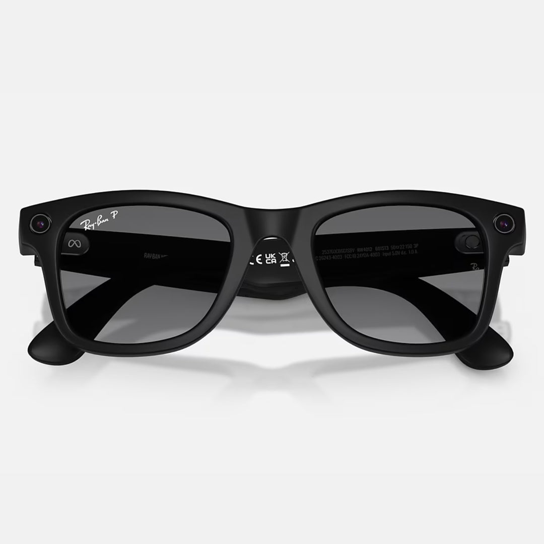 Ray-Ban Meta Wayfarer Gen 2 | Matte Black | Graphite Gradient Polarized | RW4012 601ST3 (Large)