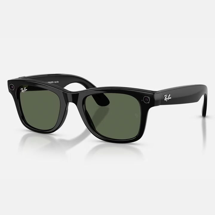 Ray-Ban Meta Wayfarer Gen 2 | Shiny Black | G-15 Green | RW4012 601/71 (Regular)