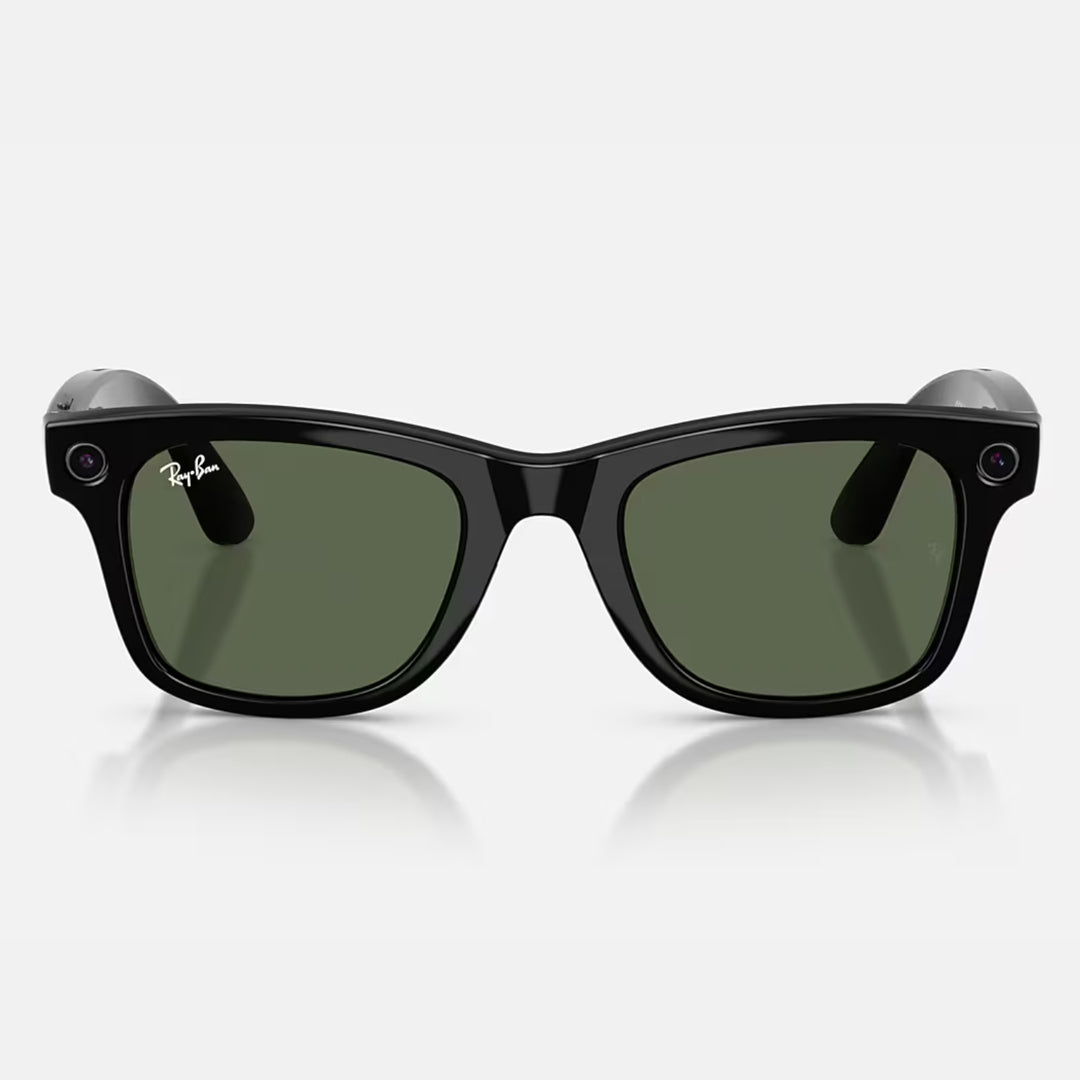 Ray-Ban Meta Wayfarer Gen 2 | Shiny Black | G-15 Green | RW4012 601/71 (Regular)