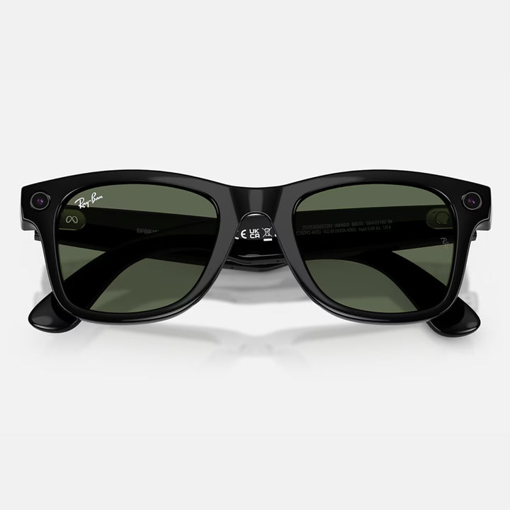 Ray-Ban Meta Wayfarer Gen 2 | Shiny Black | G-15 Green | RW4012 601/71 (Regular)