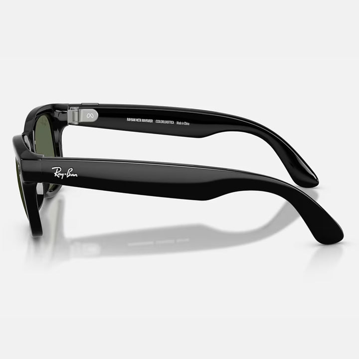 Ray-Ban Meta Wayfarer Gen 2 | Shiny Black | G-15 Green | RW4012 601/71 (Regular)