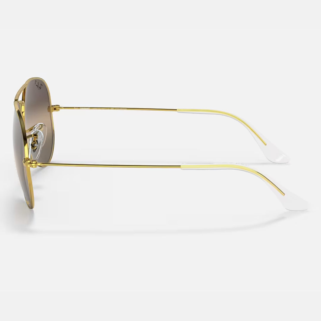 Ray Ban Aviator Chromance Polished Gold | Silver/Grey Chromance Polarized | RB3025 9196G3 (55-14)