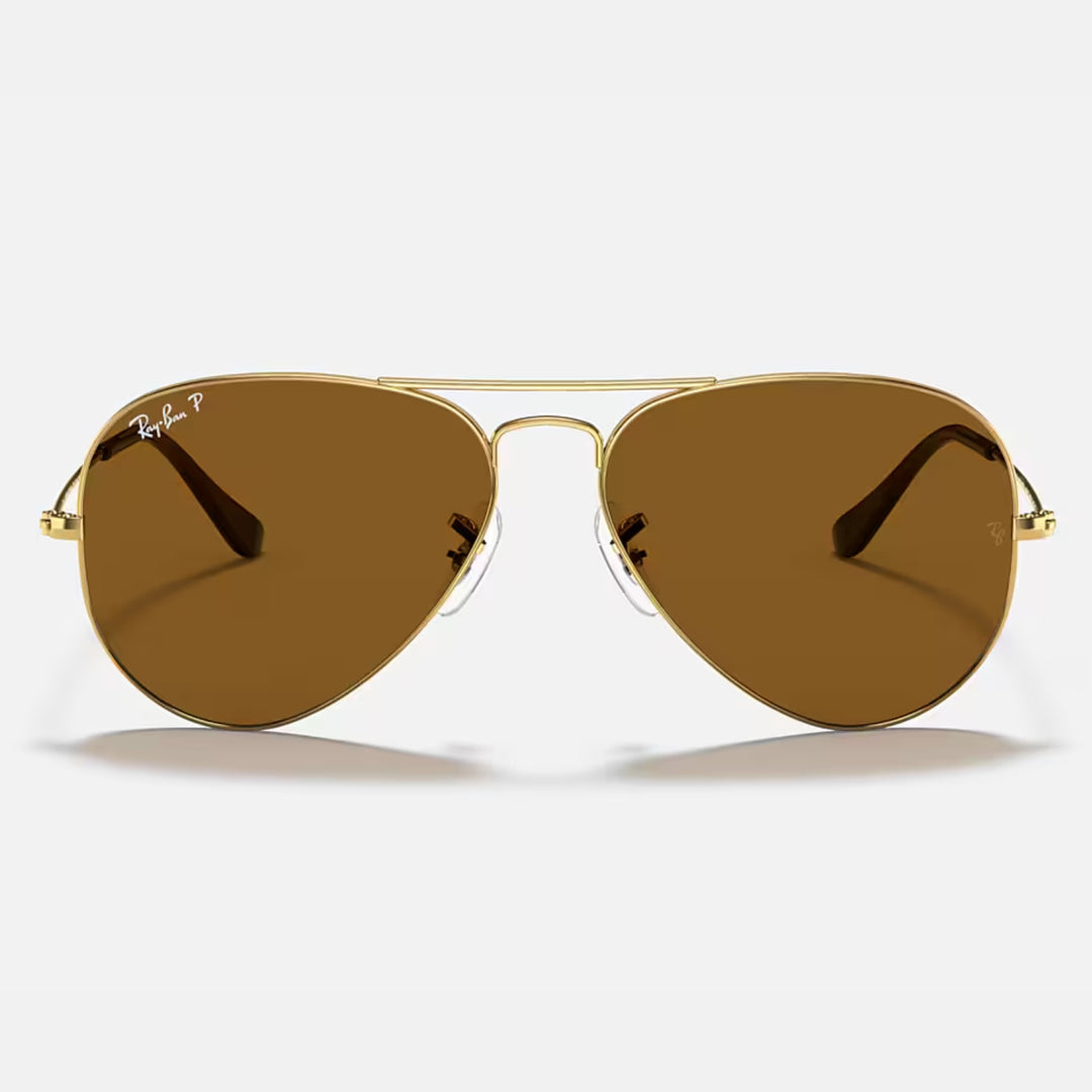 Ray Ban Aviator Large Metal Polished Arista Gold | Brown Polarized | RB3025 001/57 (58-14)