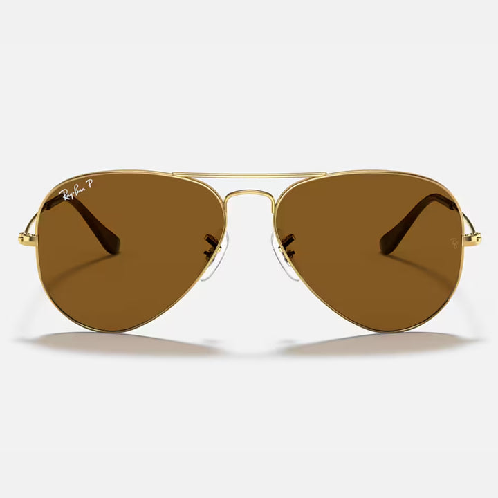 Ray Ban Aviator Large Metal Polished Arista Gold | Brown Polarized | RB3025 001/57 (62-14)