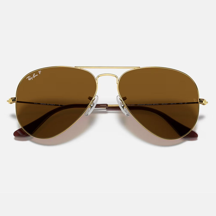 Ray Ban Aviator Large Metal Polished Arista Gold | Brown Polarized | RB3025 001/57 (58-14)