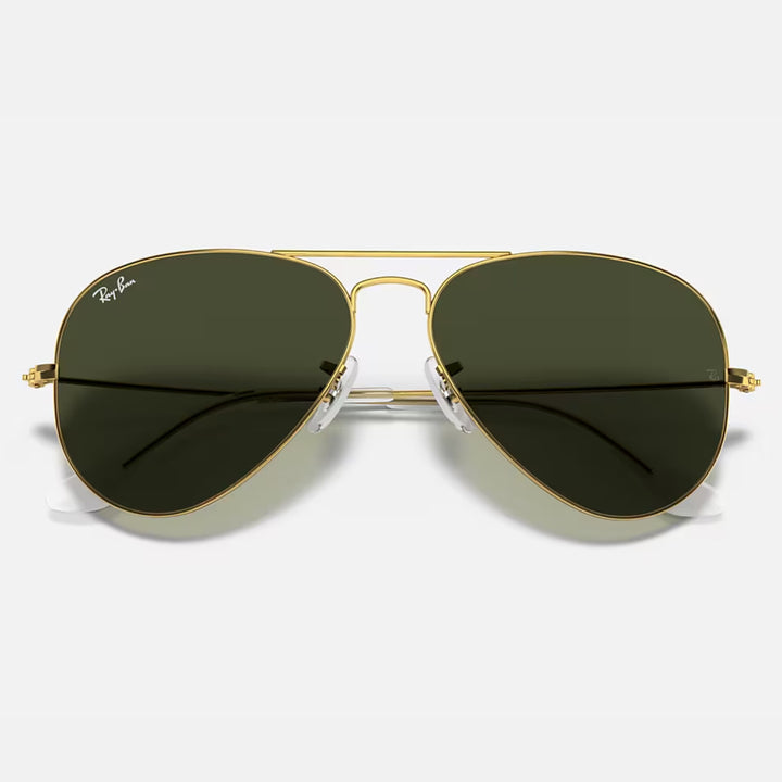 Ray Ban Aviator Large Metal Polished Arista Gold | G-15 Green | RB3025 W3234 (55-14)