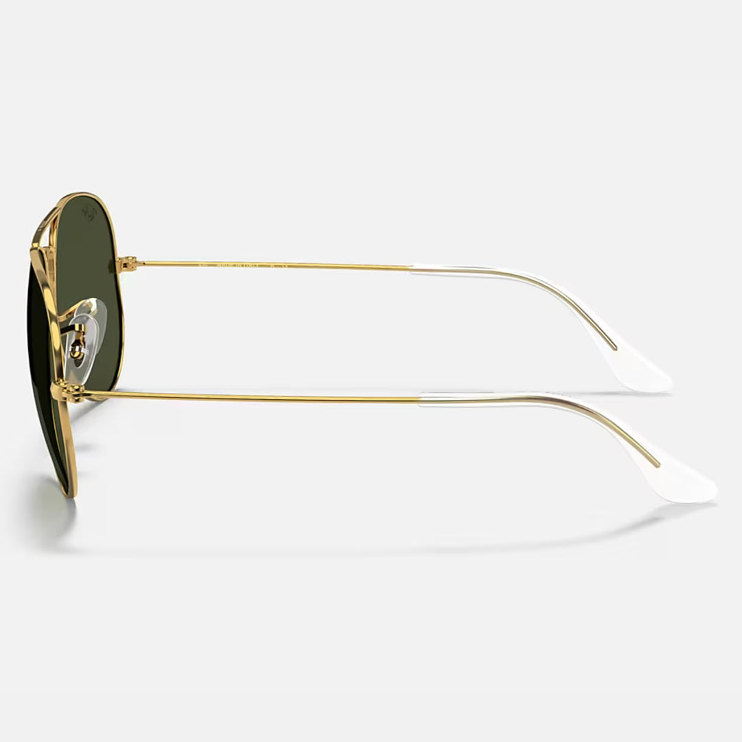 Ray Ban Aviator Large Metal Polished Arista Gold | G-15 Green | RB3025 W3234 (55-14)