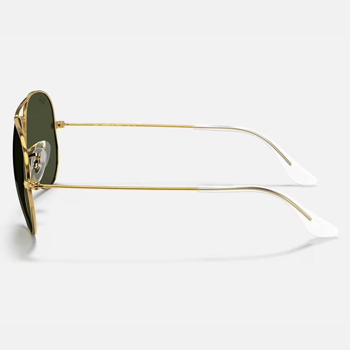 Ray Ban Aviator Large Metal Polished Arista Gold | G-15 Green | RB3025 W3234 (55-14)