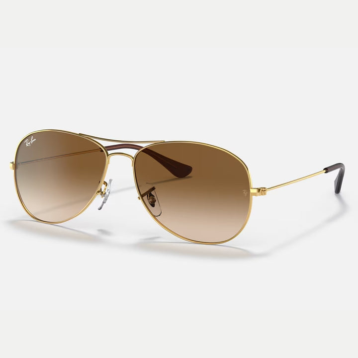 Ray-Ban Cockpit Polished Arista Gold | Light Brown Gradient | RB3362 001/51 (56-14)