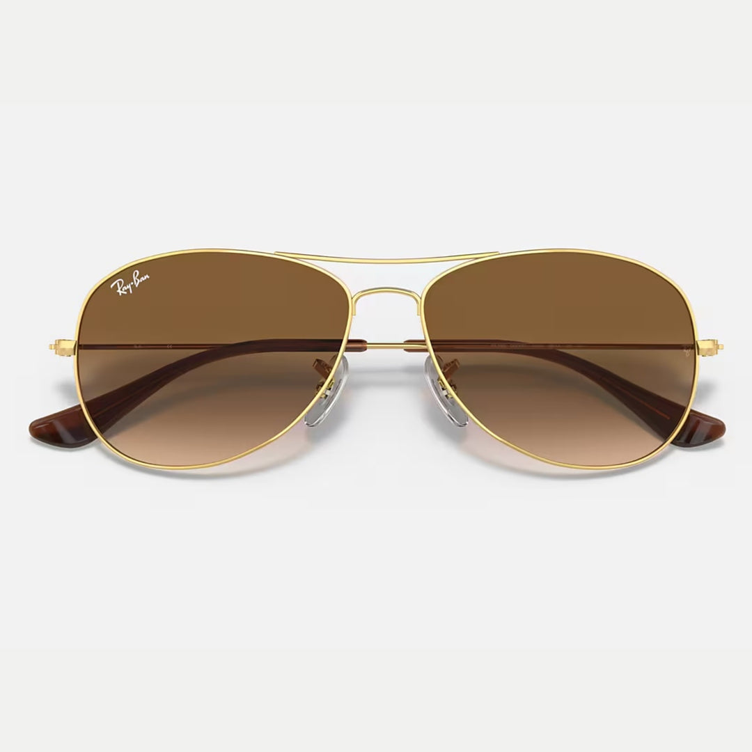 Ray-Ban Cockpit Polished Arista Gold | Light Brown Gradient | RB3362 001/51 (56-14)