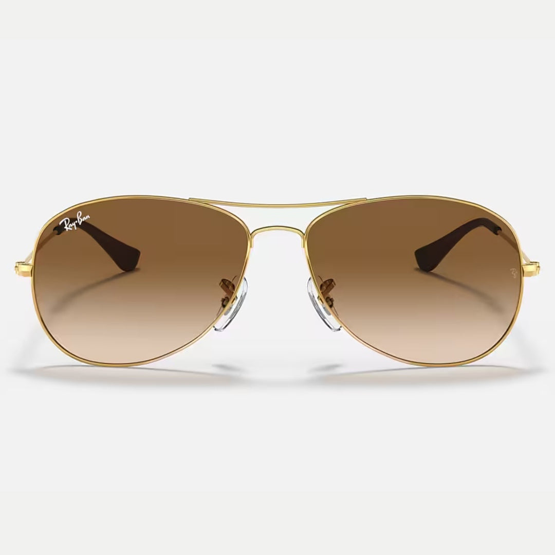 Ray-Ban Cockpit Polished Arista Gold | Light Brown Gradient | RB3362 001/51 (56-14)