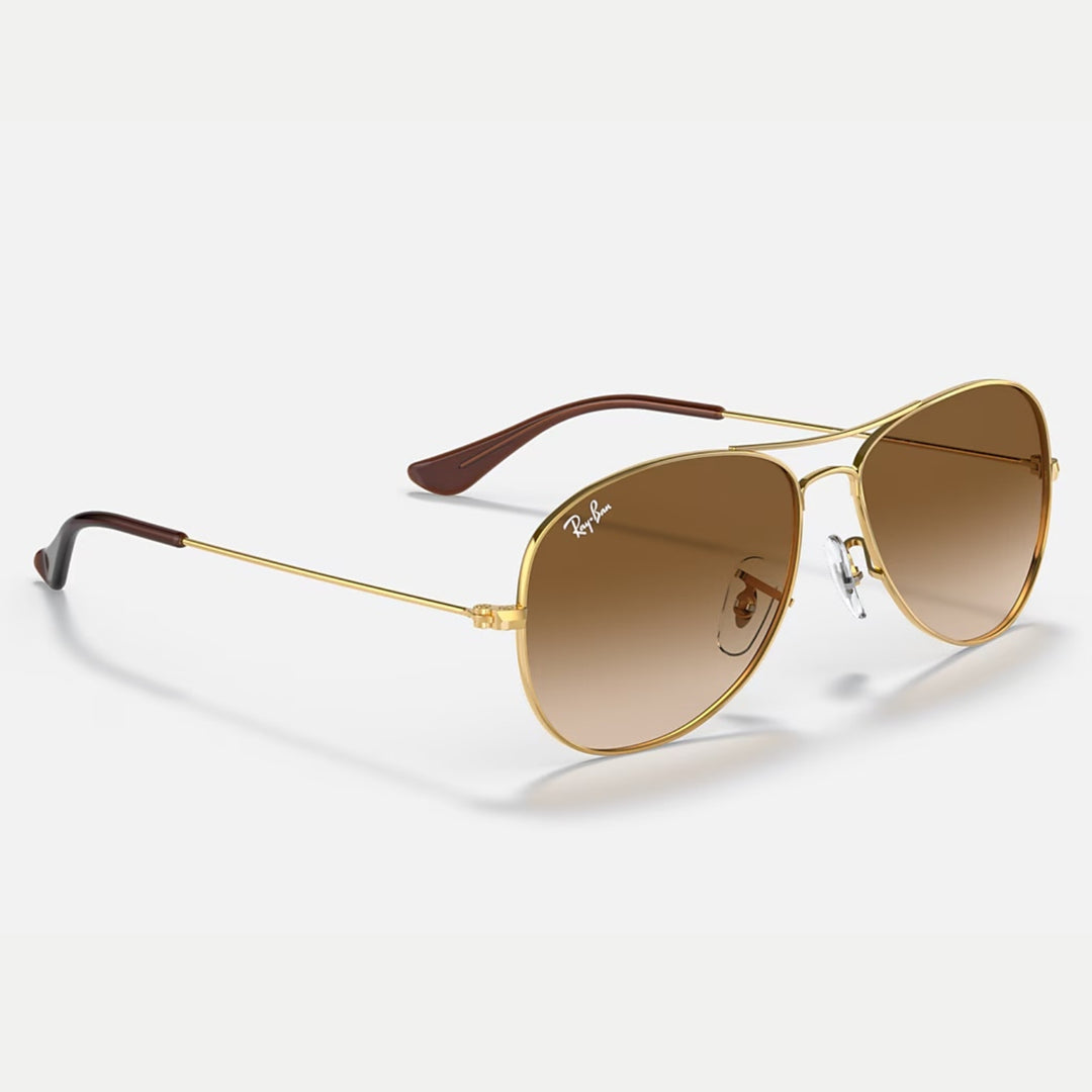 Ray-Ban Cockpit Polished Arista Gold | Light Brown Gradient | RB3362 001/51 (56-14)