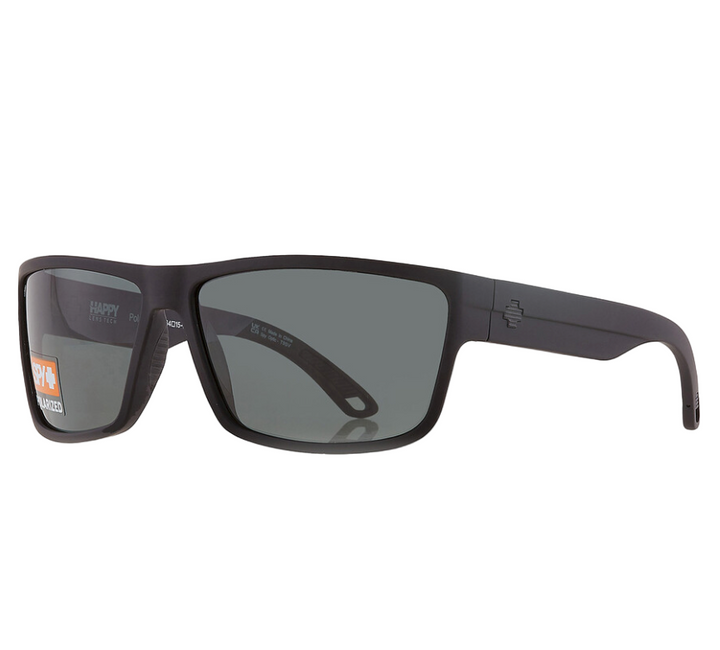 Spy Rocky Matte Black Frame l Happy Gray Green Polar Lens