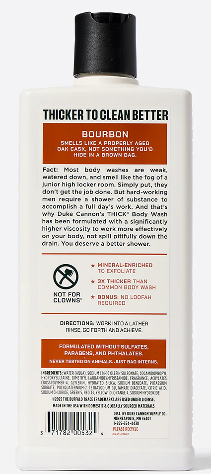 Duke Cannon Thick Body Wash