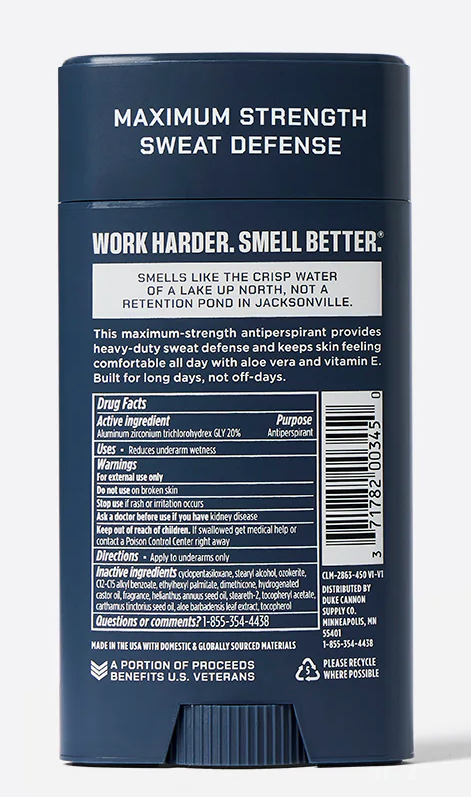 Duke Cannon Antiperspirant Deodorant