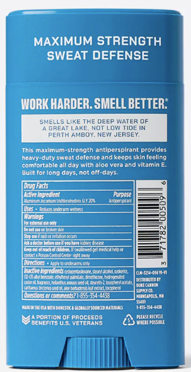 Duke Cannon Antiperspirant Deodorant