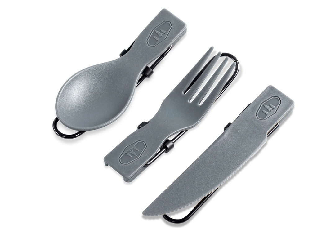 GSI Outdoors TEKK Trio Folding Cutlery Set for Hiking